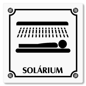 Solárium, 100x100mm, bílá, Kansas
